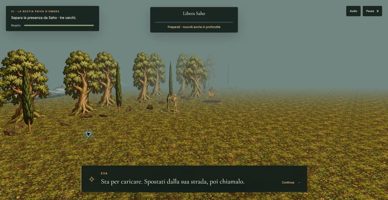 Eden Infranto — La bestia priva d'ombra: immagine del gioco